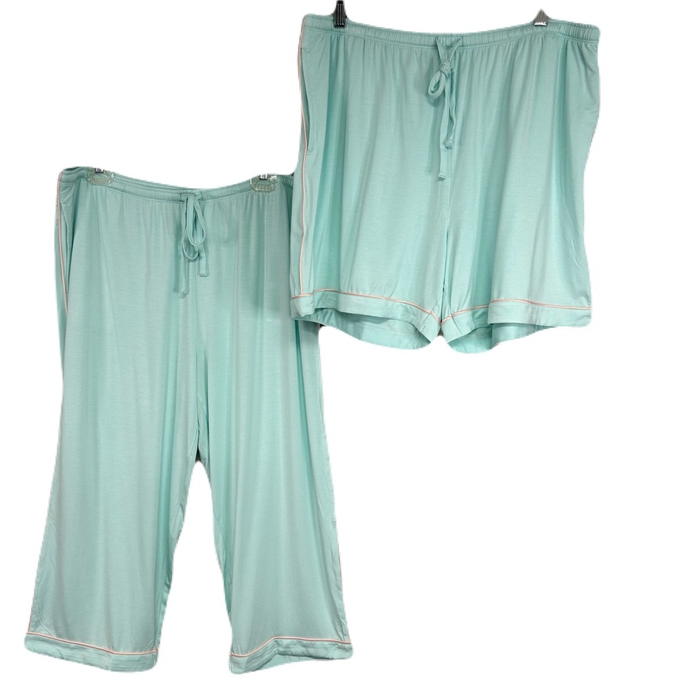 Womens Bamboo Pajama‎ Set Shorts Pants XL Lightweight Stretchy Lounge Comfort